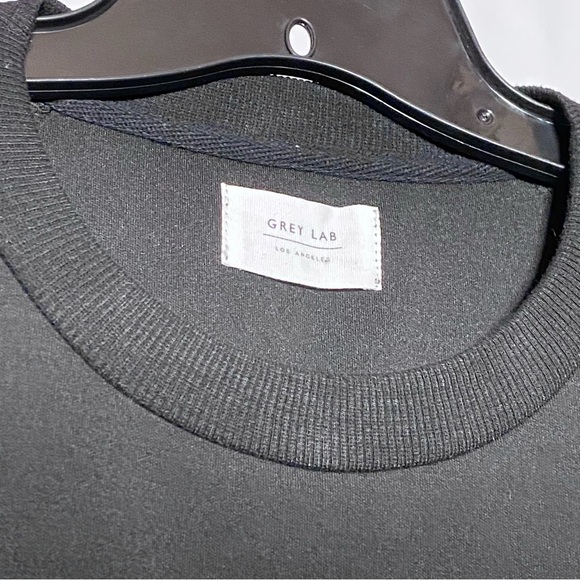 Grey Lab LOVE Beaded Short Sleeve Black Sweatshirt - Picture 5 of 6